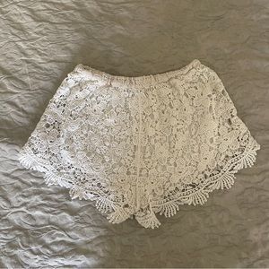 Crochet Lace Shorts Small